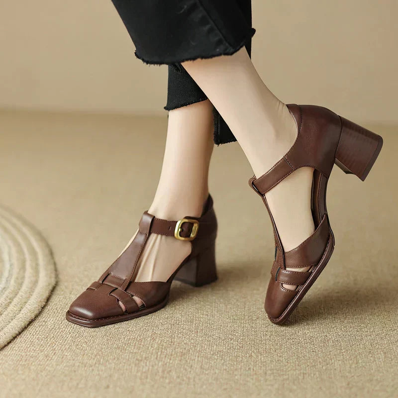 Michela Square-Toe Sandals