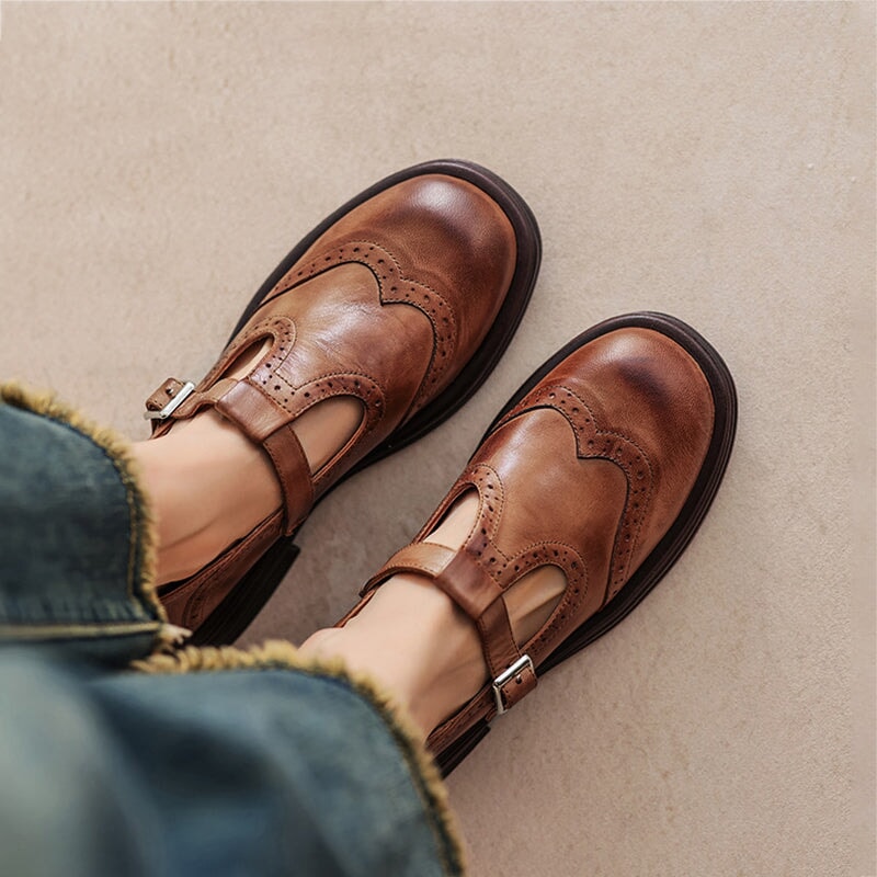 Risla | Leather Mary Jane Shoes